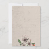 Invitation au cadre photo floral (Dos)
