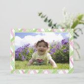 Invitation au cadre photo plaid (Debout devant)