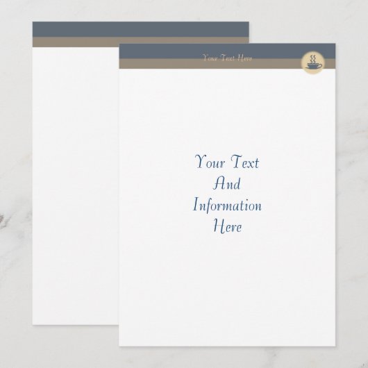 Invitation au café chaud (Devant / Derrière)