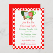 Invitation au café de Noël (Devant / Derrière)