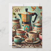 Invitation au café et aux cartes (Dos)