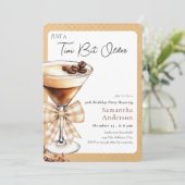 Invitation au café pour 50e anniversaire, un peu p (Debout devant)