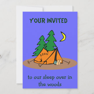 invitation au camping