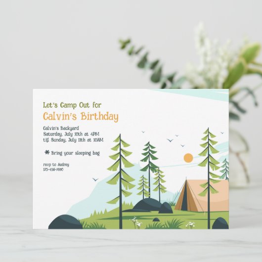 Invitation au camping (Debout devant)