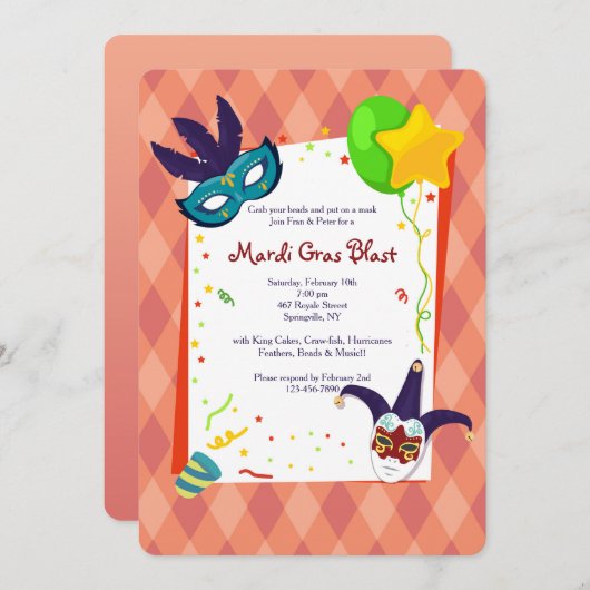 Invitation au carnaval (Devant / Derrière)