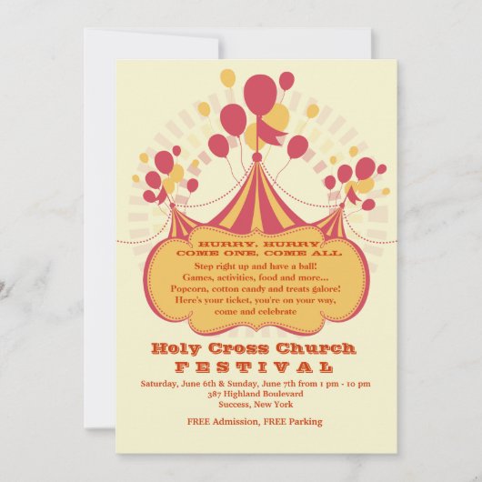 Invitation au carnaval (Devant)