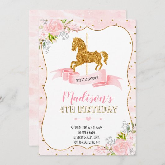 Invitation au carousel (Devant / Derrière)