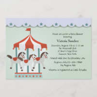 Invitation au carrousel de bébé