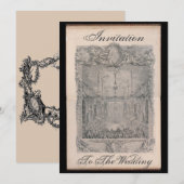 Invitation au carton de mariage – Invitation (Devant / Derrière)