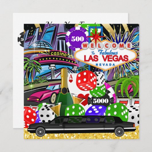 Invitation au Casino (Devant / Derrière)