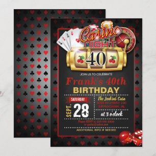 Invitation au casino 40e anniversaire