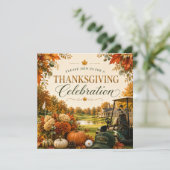 Invitation au Célébration de Golf de Thanksgiving (Debout devant)
