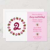 Invitation au cercle des fraises (Devant / Derrière)