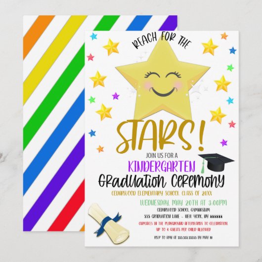 Invitation au cérémonie de remise de diplômes You' (Devant / Derrière)