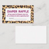 Invitation au chapeau de léopard (Devant / Derrière)