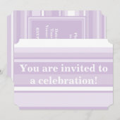 Invitation au chardon violet (Devant / Derrière)