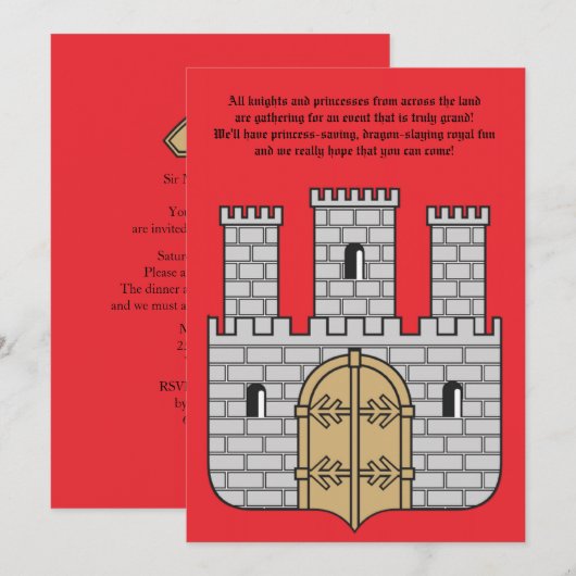 Invitation au château (Devant / Derrière)