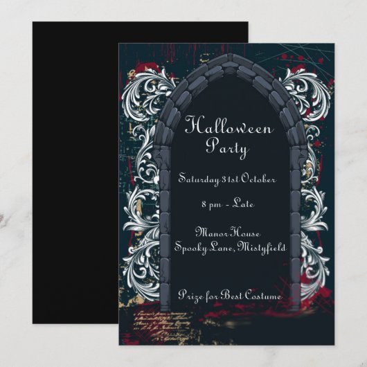 Invitation au château de Draculas (Devant / Derrière)