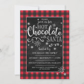 Invitation au chocolat chaud avec le Père Noël (Devant)