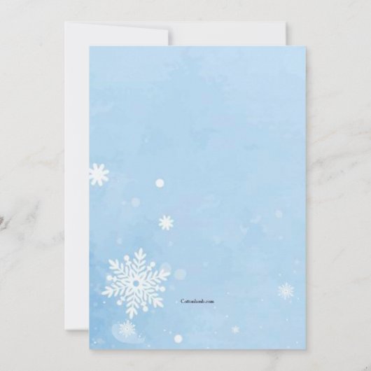 Invitation au chocolat de Noël (Dos)