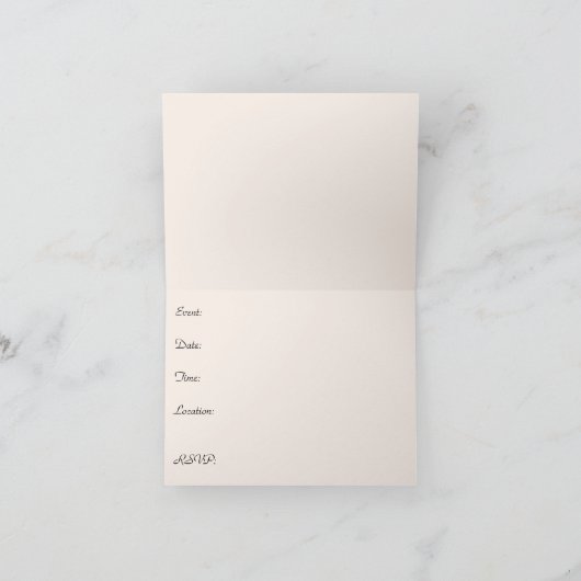 Invitation au chocolat et rose (Intérieur)