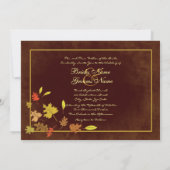Invitation au chocolat Feuille Vintage (Dos)