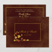 Invitation au chocolat Feuille Vintage (Devant / Derrière)