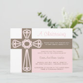 Invitation au Christening Girl (Debout devant)