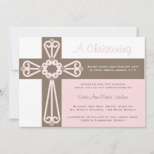 Invitation au Christening Girl