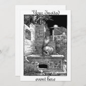 Invitation au cimetière de Momento Mori (Devant / Derrière)