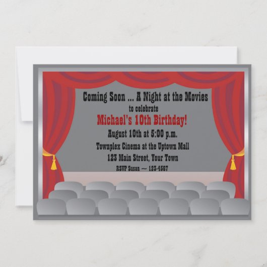 Invitation au cinéma (Devant)