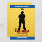 Invitation au cinéma d'anniversaire (Garçon) (Devant / Derrière)