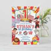 Invitation au Cirque Party pour le 1er anniversair (Debout devant)