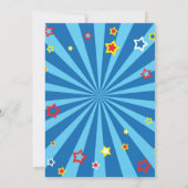 Invitation au Cirque Party pour le 5e anniversaire (Dos)