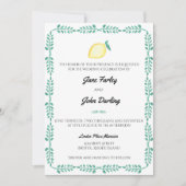 Invitation au citron (Devant)