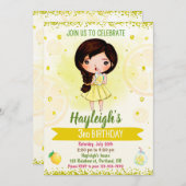 Invitation au citron Invitation d'anniversaire aux (Devant / Derrière)