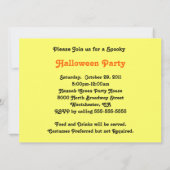 Invitation au Citrouille Chat Halloween (Dos)