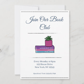 Invitation au club de lecture