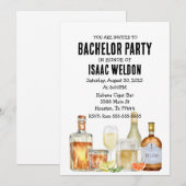 Invitation au cocktail pour l'enterrement de vie d (Devant / Derrière)