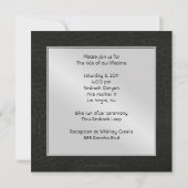 Invitation au coeur ailé Chrome et Faux (Dos)