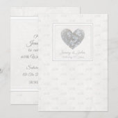 Invitation au cœur de l'anniversaire de mariage de (Devant / Derrière)