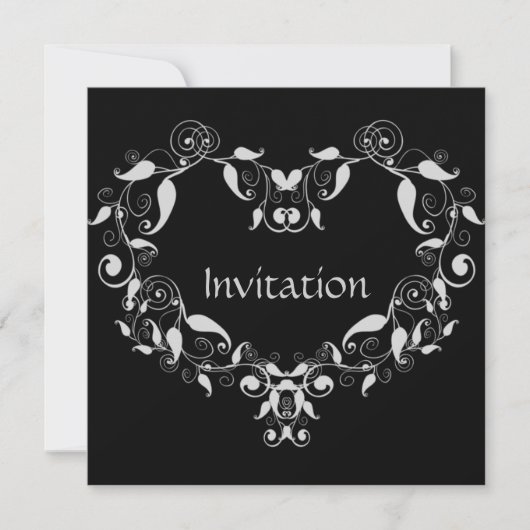 Invitation au coeur feuillu (Devant)