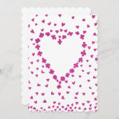 Invitation au coeur pétale (Devant / Derrière)