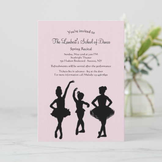 Invitation au considérant Ballet (Debout devant)