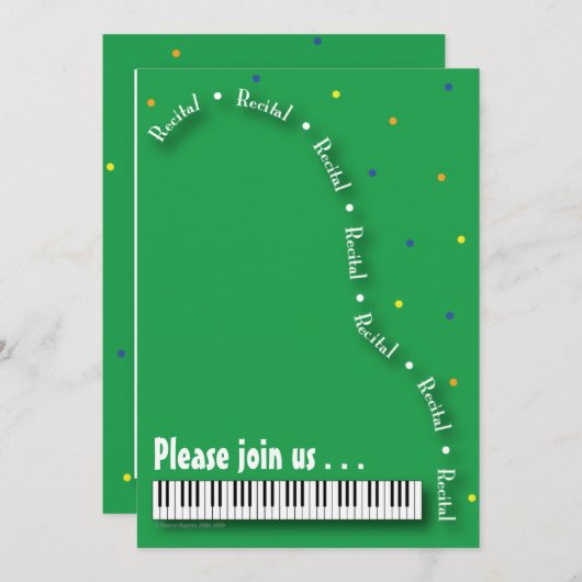 Invitation au considérant de piano (Devant / Derrière)