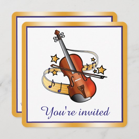 Invitation au considérant de violon (Devant / Derrière)