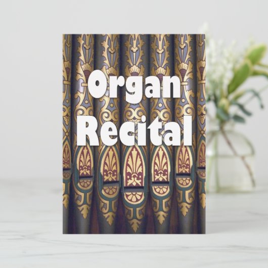 Invitation au considérant d'organe - tuyaux (Debout devant)