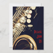 Invitation au considérant Saxophone (Devant)