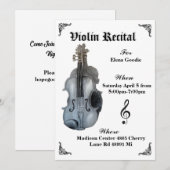 Invitation au considérant Violon (Devant / Derrière)