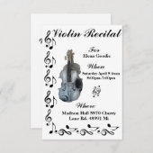 Invitation au considérant Violon (Devant / Derrière)